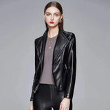 LOVEMI - Lovemi - Leather Jacket Slim Slimming Leather Jacket