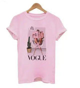 Lovemi -  Letter print t-shirt top LOVEMI C pink S 