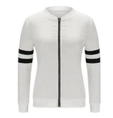 LOVEMI - Lovemi - Long Sleeve Baseball Jacket Outwear Bomber Jacket