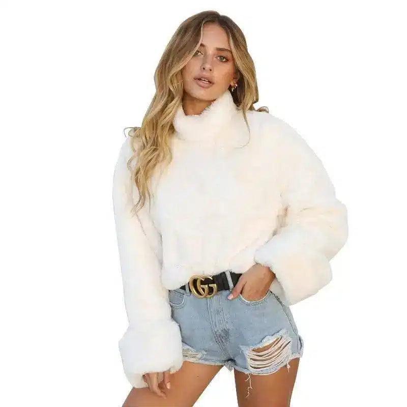 LOVEMI - Lovemi - Long sleeve warm plush sweater