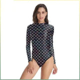 LOVEMI - Lovemi - Long-sleeved One-piece Swimsuit Women's Sports