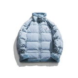 Lovemi -  Loose and thick cotton-padded jacket to keep warm Down Jackets LOVEMI Blue M 