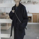 Lovemi -  Loose-fit reversible cashmere coat trench coat LOVEMI Black S 