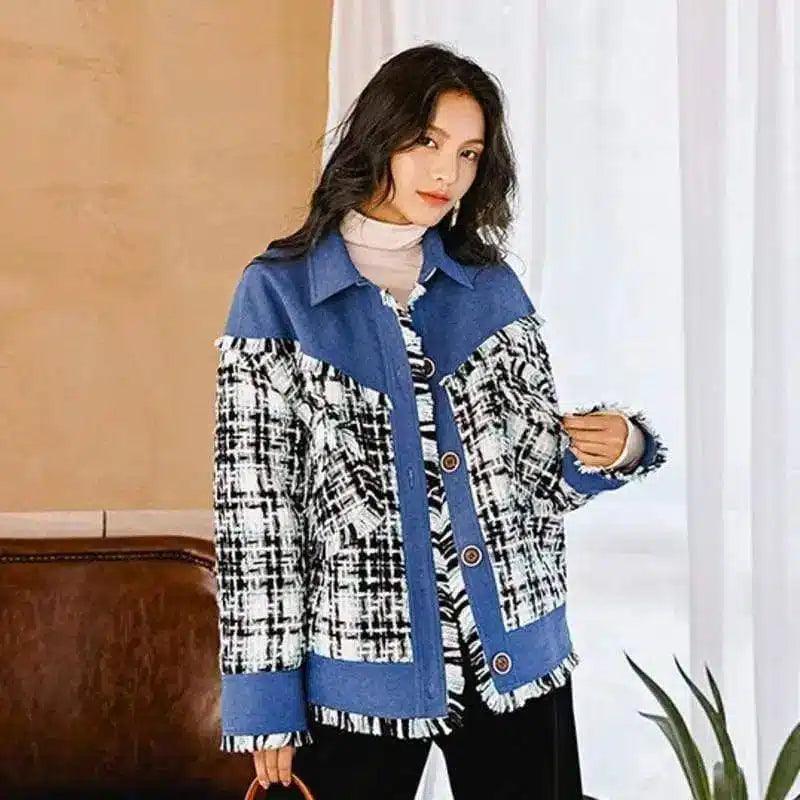 LOVEMI - Lovemi - Loose plaid top