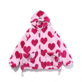 Lovemi -  Men And Women Couple Fashion Brand Cotton Clothes Hoodies LOVEMI Pink M 