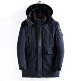 Lovemi -  Men's mid-length hooded jacket Down Jackets LOVEMI Navy Blue M 