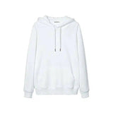 Lovemi -  Men's solid color hooded pullover sweater Outerwear & Jackets Men LOVEMI White S 