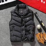 Lovemi -  Men's vest outdoor wear down cotton red vest Down Jackets LOVEMI Black M 