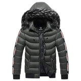 LOVEMI - Lovemi - Men's Winter Fur Collar Cotton Padded Jacket