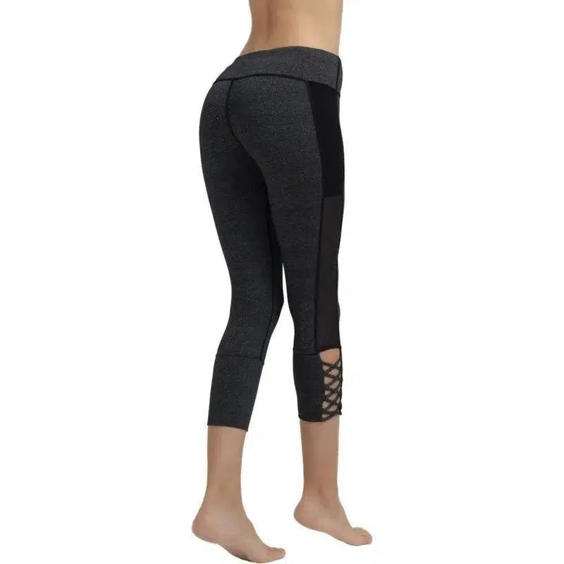 LOVEMI - Lovemi - Mesh stitching breathable fitness pants