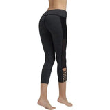 stitching breathable fitness pants-Hemp grey-2