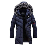 Lovemi -  Mid-length plus cashmere padded jacket Down Jackets LOVEMI Dark blue L 