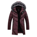 Lovemi -  Mid-length plus cashmere padded jacket Down Jackets LOVEMI Maroon L 