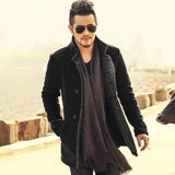 Lovemi -  one lamb fur long coat men's thick warm Outerwear & Jackets Men LOVEMI   