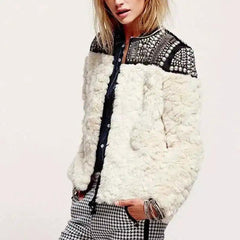 LOVEMI - Lovemi - Paneled lambskin jacket