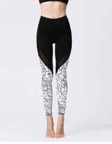 Lovemi -  Printed tight yoga pants Leggings LOVEMI Line black S 