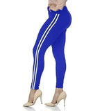 Pull high waist sports leggings-Blue-5