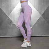 Quick dry workout pants-Purple-5