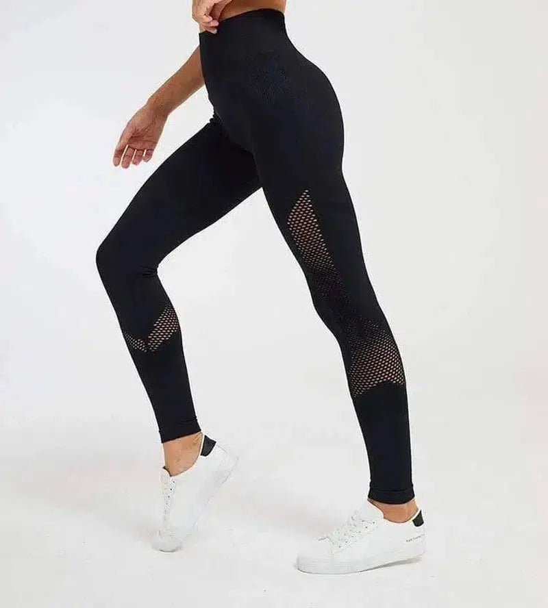 LOVEMI - Lovemi - Seamless crescent hollow fitness trousers