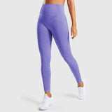 Seamless Jacquard Little Gym Pants Lady-Blue-3