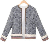 LOVEMI - Lovemi - Sheinside Tribal Embroidered Jacket Blue Vintage