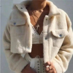 LOVEMI - Lovemi - Short lamb coat