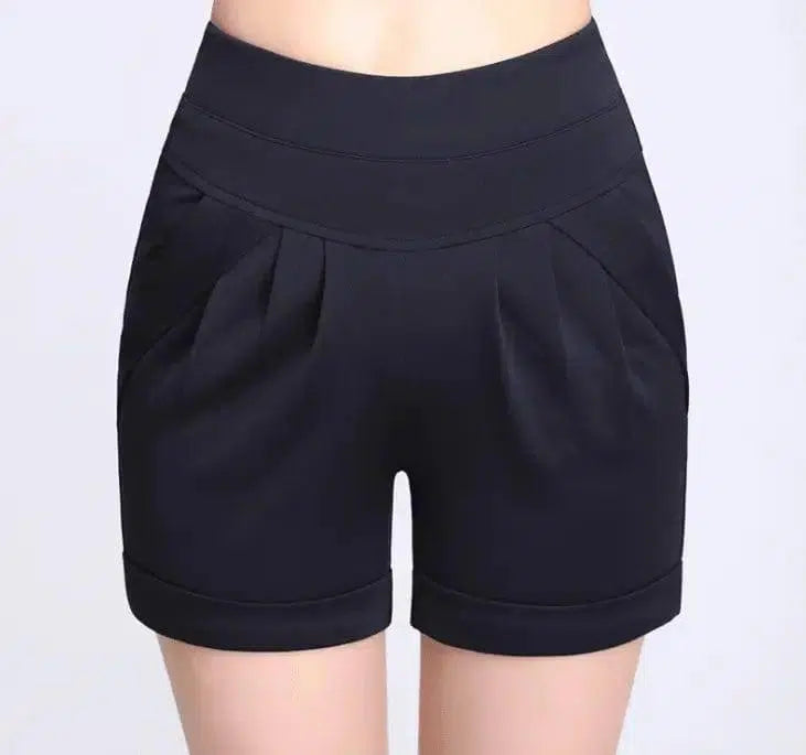 Shorts Chiffon Women Cotton Casual-Royalblue-43