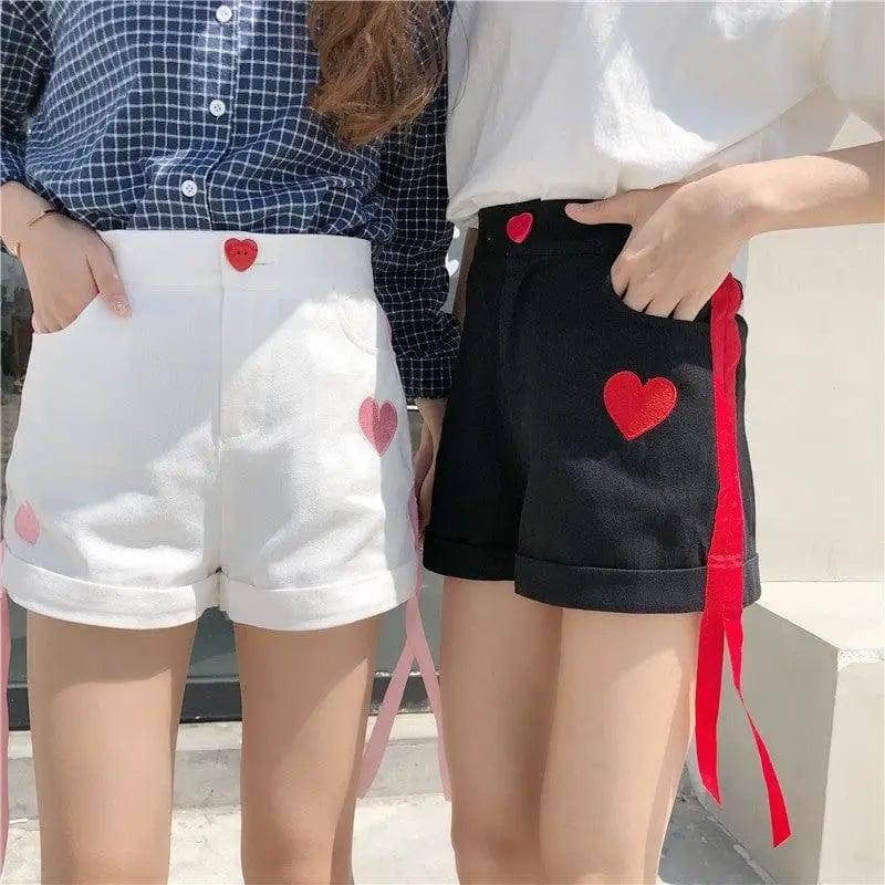 Shorts Summer Candy Simple Collocation High Waist Womens's-2