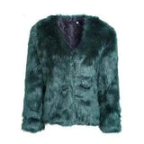Lovemi -  Simplee Winterjacke - Maria Fur coat LOVEMI Green S 