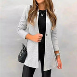 Lovemi -  Slim-fit women's blazer Jackets LOVEMI Grey S 