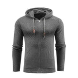 Lovemi -  Sport & Daily Solid Color Men Hoodie Outerwear & Jackets Men LOVEMI Dark Gray USA 3XL 