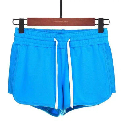 Sports shorts hot pants-Lakeblue-25