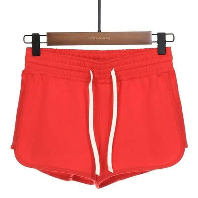 Sports shorts hot pants-Red-29