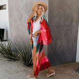 Stylish Long Beach Kimono Cover-Up-1