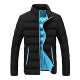 Lovemi -  Stand-Up Collar Padded Slim Down Padded Jacket Down Jackets LOVEMI Blue M 