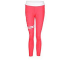 Striped print contrast color leggings tight hip hip-Skin red-4