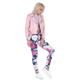 Lovemi -  Style Peony Print Leggings Yoga Pants Leggings LOVEMI   