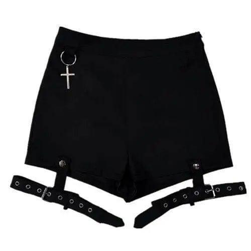 LOVEMI - Lovemi - Summer Punk Rock Women's Shorts Sexy Cross Ring