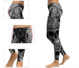 trend digital printing low waist leggings-1