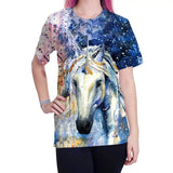 LOVEMI - Lovemi - Unicorn Print T-Shirt