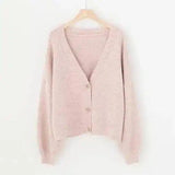 Wild sweater cardigan-Pink-3