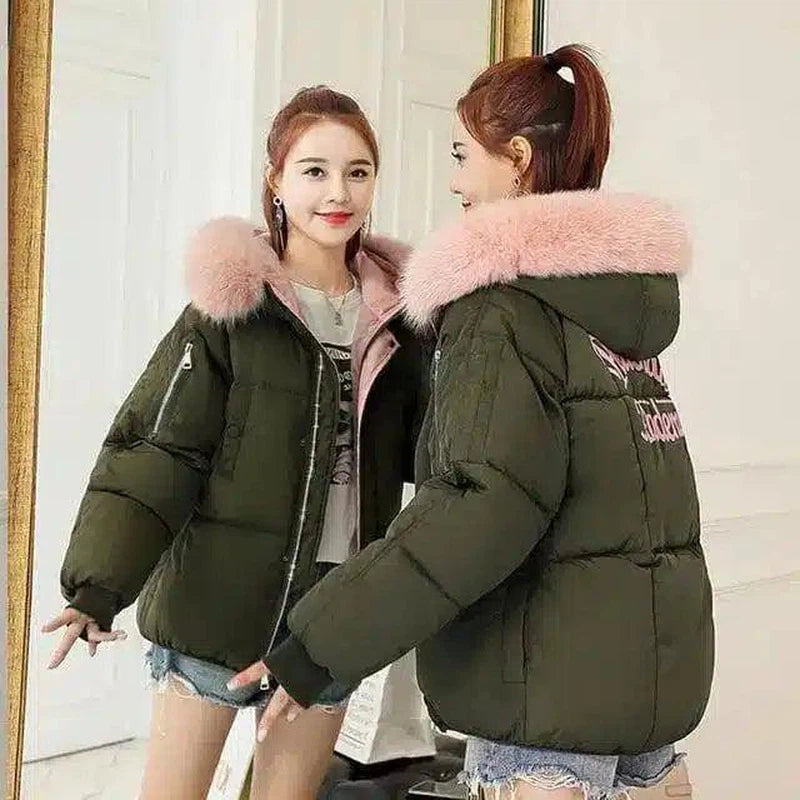 Winter Jackets for Women Windbreaker Motorcycle Jacket-Army Green-2