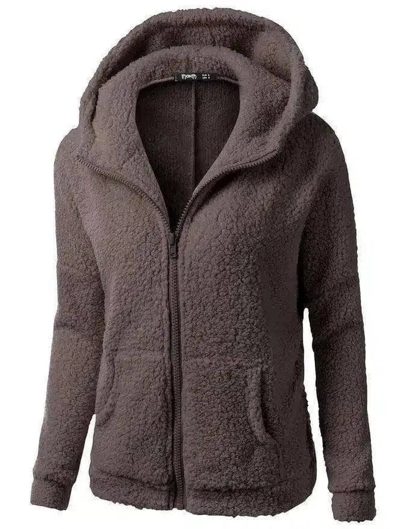 LOVEMI - Lovemi - Women's Fashion Jacket Hooded Sweater Sweater