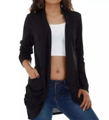 LOVEMI - Lovemi - Women's Short Jacket With Solid Color Long Sleeve