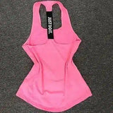 Stylish Fitness Vest Tops for Women-Pink-3