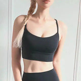 Chic High-Performance Sports Bra-Black-2