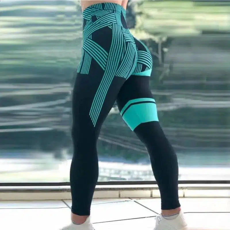 Yoga Sports Leggings-Green-3