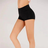 Yoga wear shorts fitness running super short-Black-13