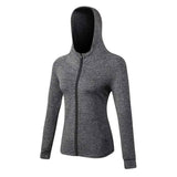 Women's Zip-Up Athletic Jacket-Grey-3