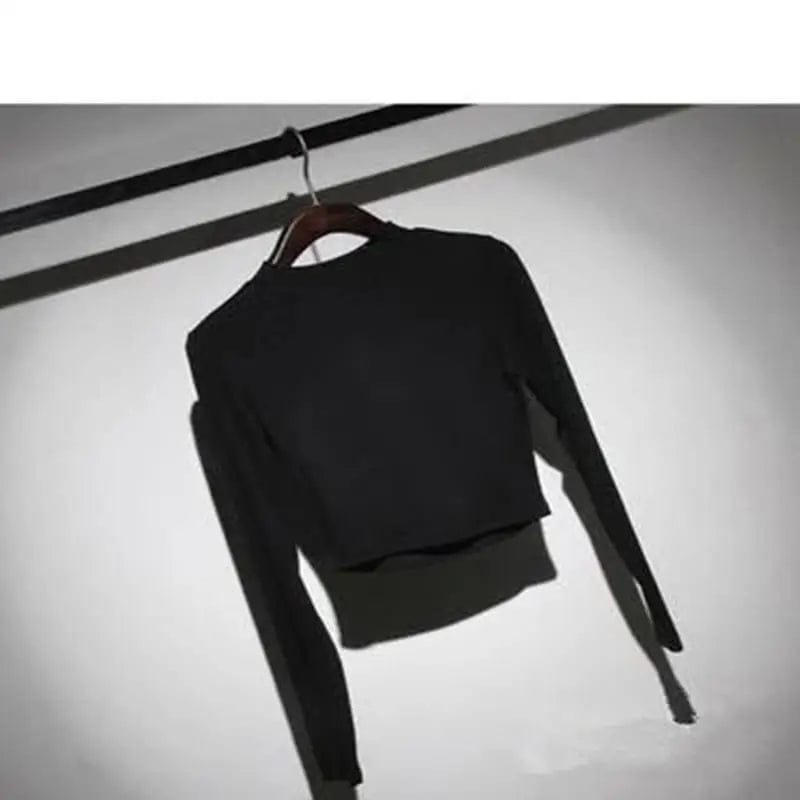 LOVEMI Ltop Black / Free size Lovemi -  High waist long sleeve tight T-shirt